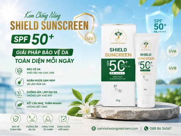 Kem Chống Nắng Shield Sunscreen – Giải Pháp Bảo Vệ Da Toàn Diện